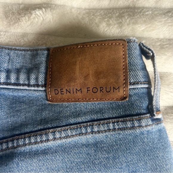 NWOT Womens Denim Forum The Arlo Hi-Rise Straight 24 Blue Jeans Button Fly - Picture 13 of 16